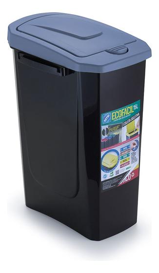 Imagem de Lixeira Ecofácil 15 Litros Com Tampa Botão Abertura Arthi