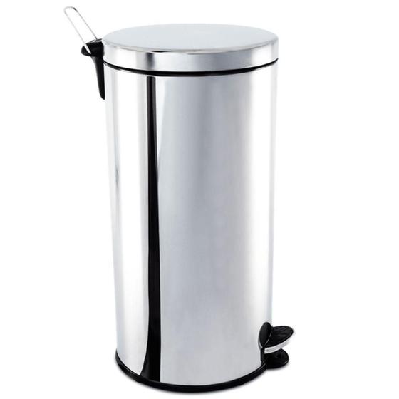 Imagem de Lixeira Em Aço 36 Litros Com Pedal E Balde Dercoline Brinox