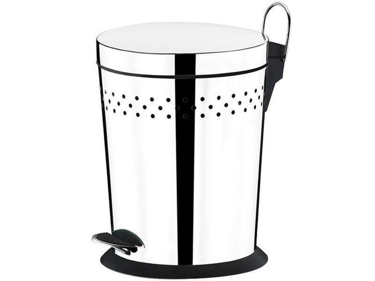 Imagem de Lixeira em Inox com Pedal 12L Cesto - Brinox Decorline Cônica