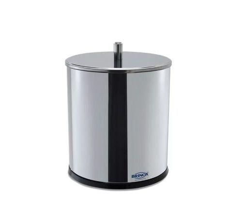 Imagem de Lixeira em Inox com Tampa 5,4L 18x23cm - Brinox