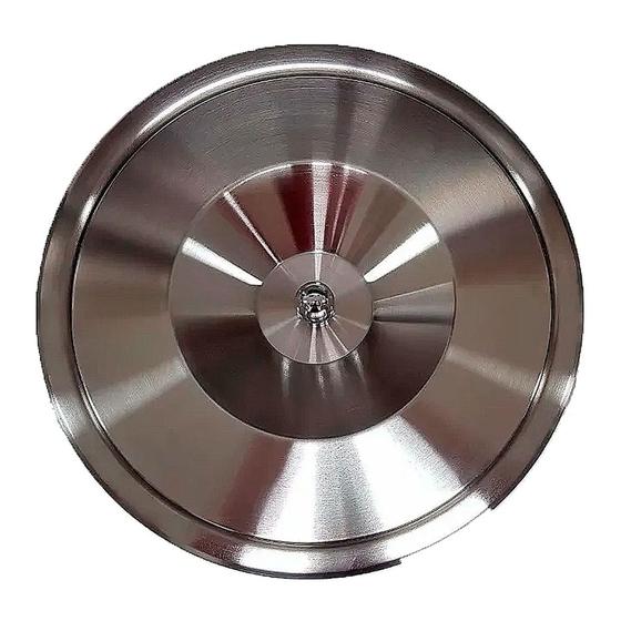 Menor preço em Lixeira Embutir 3 Litros Tampa Inox Escovado Balde Alumínio