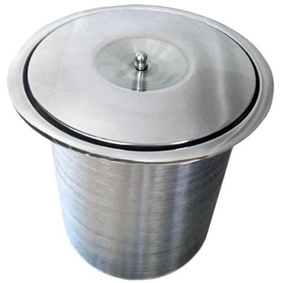 Lixeira Embutir Cozinha, Banheiro - Cesto 5 Litros Inox 304 Menor preço em Lixeira Embutir Cozinha, Banheiro - Cesto 5 Litros Inox 304