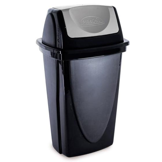 Lixeira Grande Com Tampa Basculante 14 Litros - PLASUTIL - Lixeira e ...