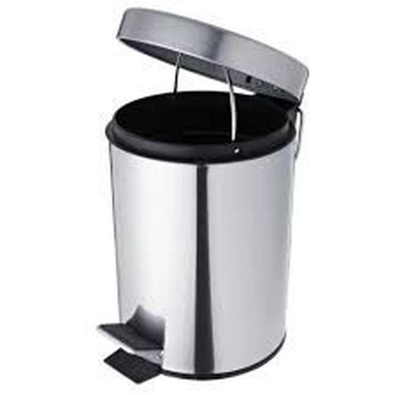 Imagem de Lixeira  Inox 3 Litros Com Pedal Com Cesto Removível- Clink 