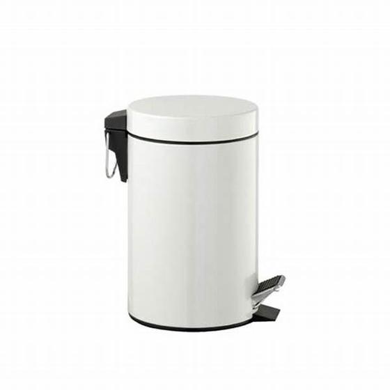 Imagem de Lixeira Inox 5l Pedal E Balde Removível Acabamento Matte
