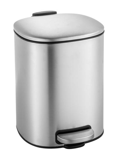 Lixeira inox 5l titanus com pedal e amortecedor Menor preço em Lixeira inox 5l titanus com pedal e amortecedor