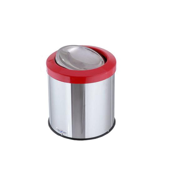Imagem de Lixeira Inox Com Tampa Basculante 10 Litros Flip Top Cores