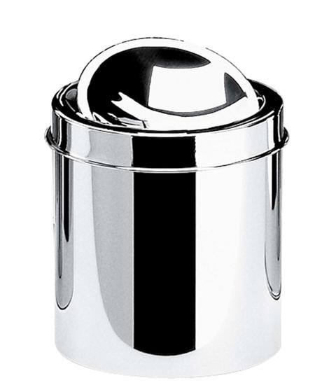 Lixeira Inox com Tampa Basculante 5,4 Litros Decorline 3032/202 - Brinox Menor preço em Lixeira Inox com Tampa Basculante 5,4 Litros Decorline 3032/202 - Brinox