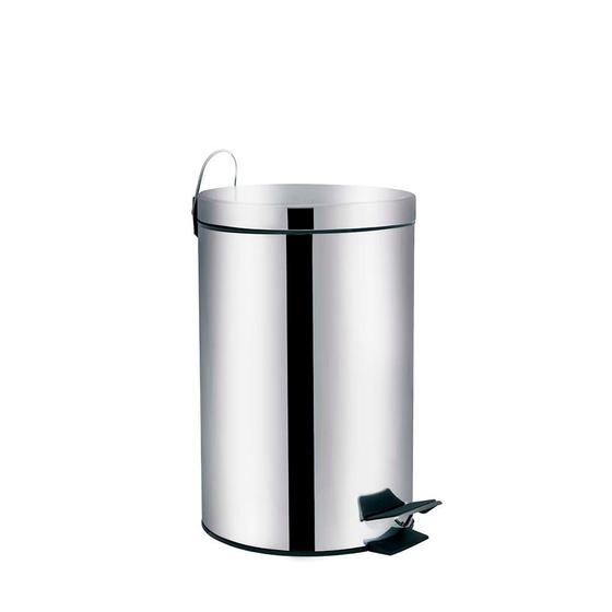 Lixeira Inox Cromada 12 Litros Linha Agata - Mor Menor preço em Lixeira Inox Cromada 12 Litros Linha Agata - Mor