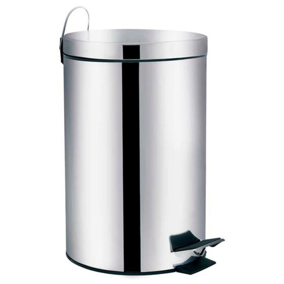 Lixeira Inox Linha Agata 12 Litros 008223 Menor preço em Lixeira Inox Linha Agata 12 Litros 008223