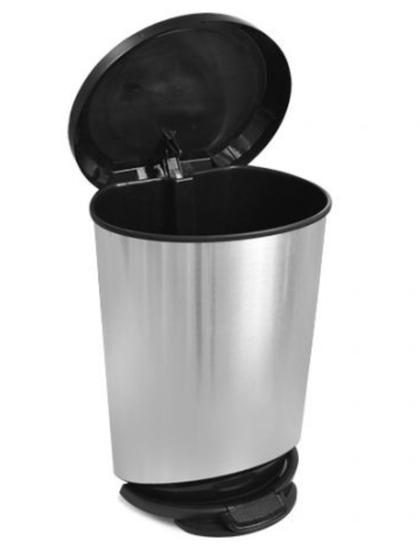 Lixeira INOX Lisa C/ Pedal E Tampa LUXO 20 Litros Para Banheiro Escritório Cozinha Lavanderia Menor preço em Lixeira INOX Lisa C/ Pedal E Tampa LUXO 20 Litros Para Banheiro Escritório Cozinha Lavanderia