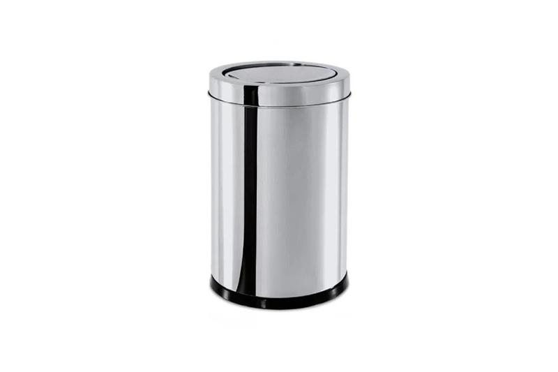 Lixeira Inox Tampa Basculante 7,8L Decorline 18,5x29cm Menor preço em Lixeira Inox Tampa Basculante 7,8L Decorline 18,5x29cm