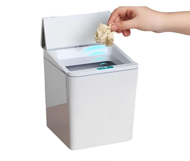 Lixeira Inteligente Automática 6 Litros Sensor Proximidade Banheiro Cozinha Escritório Menor preço em Lixeira Inteligente Automática 6 Litros Sensor Proximidade Banheiro Cozinha Escritório
