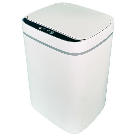 Lixeira Inteligente Automática Branca com Sensor e Led 13L