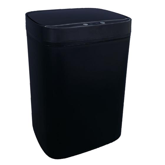 Lixeira Inteligente Automática Preta com Sensor e Led 13L - Kazalinda — foto 3 de 6
