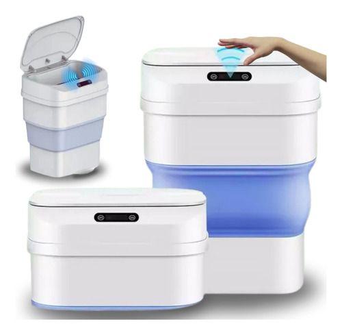 Imagem de Lixeira Inteligente com Sensor Automatica Retratil Casa 18 L