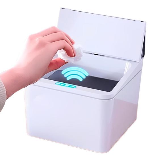Imagem de Lixeira Inteligente Com Sensor De 4 Litros Abre Fecha Fácil