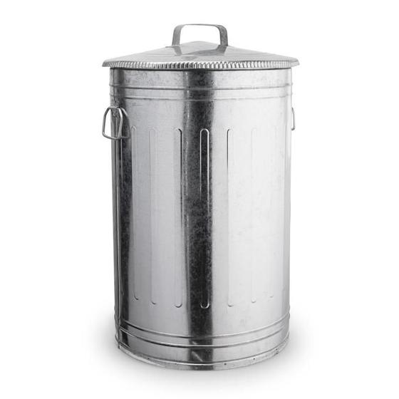 Imagem de Lixeira Lata De Lixo Americana Metal Galvanizado 100 Litros