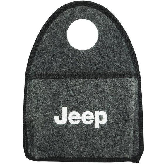 Lixeira Lixinho Automotiva Carro Carpete Logo Bordado Jeep para Câmbio Grafite Menor preço em Lixeira Lixinho Automotiva Carro Carpete Logo Bordado Jeep para Câmbio Grafite
