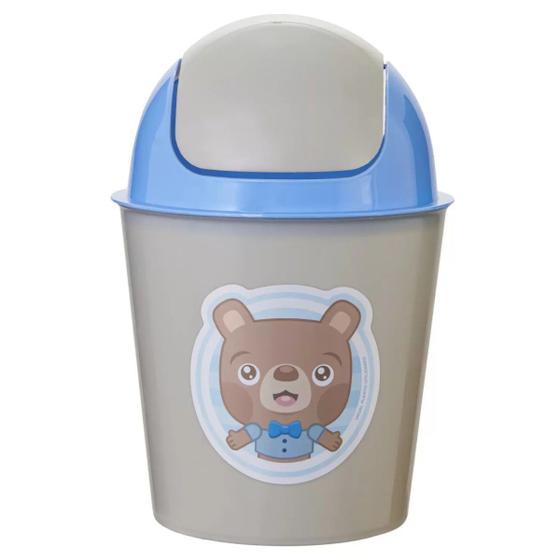 Imagem de Lixeira Multiuso 3L Com Tampa Basculante Baby Usual Utilid.