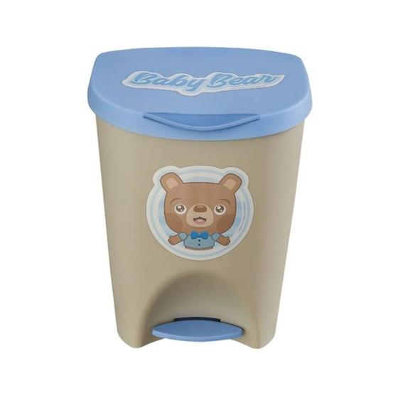 Imagem de Lixeira Multiuso 7,5L Com Pedal Baby Usual Utilidades