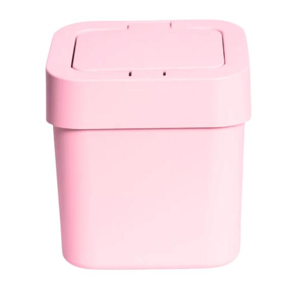 Imagem de Lixeira Para Bancada Pia Cozinha Compacta  4L Com Tampa Click 