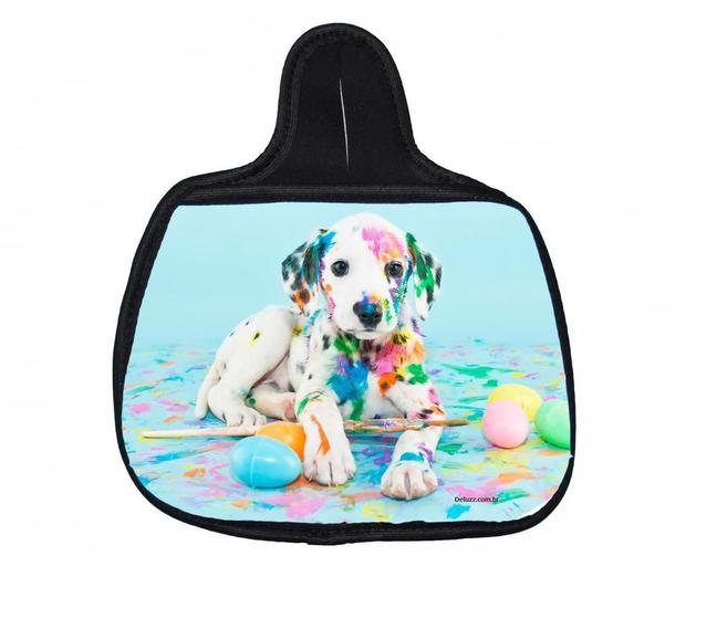 Imagem de Lixeira Para Carro Neoprene Lixo Car Personalizado Dalmatas Colorido Coleção Pets