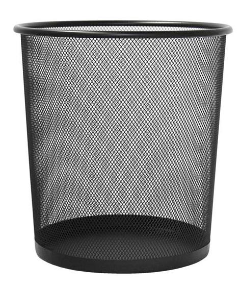 Lixeira Para Escritório Cesto De Lixo Em Aço Telado Preto 10 Litros é boa?