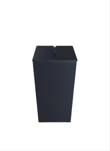 Imagem de Lixeira Para Lavabo Preto Fosco Slim 3.5 Lt