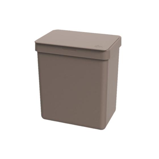 Lixeira para Pia Cozinha Com Tampa Compacta Single 2,5 Litros Cesto de Lixo Bancada Banheiro Lavabo Menor preço em Lixeira para Pia Cozinha Com Tampa Compacta Single 2,5 Litros Cesto de Lixo Bancada Banheiro Lavabo