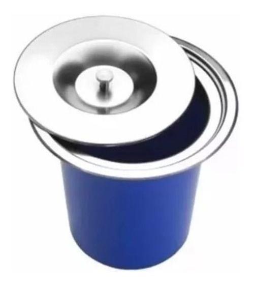 Lixeira Pia Cozinha Embutir 3 Litros Inox Menor preço em Lixeira Pia Cozinha Embutir 3 Litros Inox