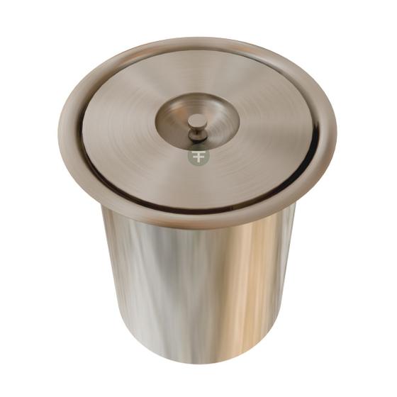 Lixeira Pia Cozinha Embutir Com Tampa Inox 304 5 Litros é boa?