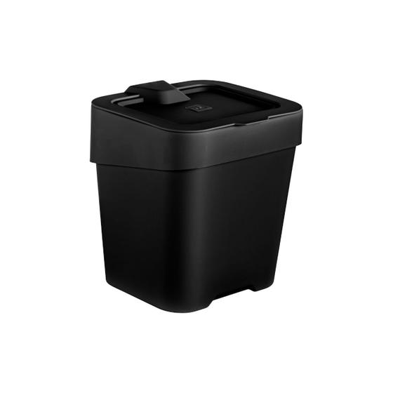 Imagem de Lixeira Pia de Cozinha Compacta Slim Com Tampa  2,5 Lts Uz