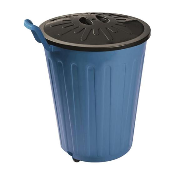 Lixeira plastica arqplast com rodas 100l Menor preço em Lixeira plastica arqplast com rodas 100l