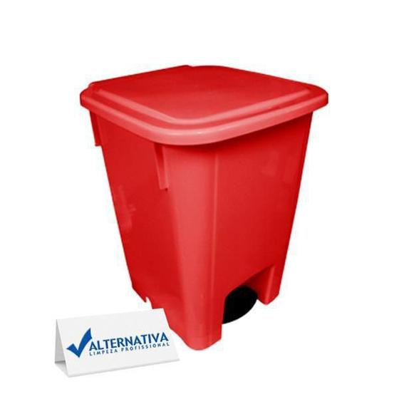 Imagem de Lixeira plastica com pedal 15lts bralimpia