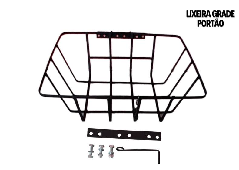 Lixeira portão Dobrável, com pintura anticorrosiva reforçada e com kit de instalação- Preta é boa?