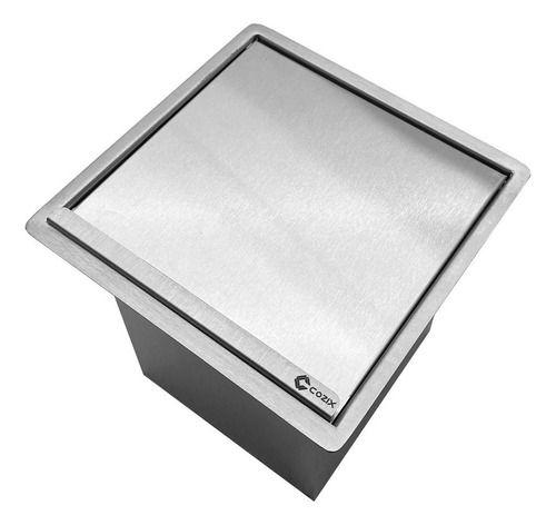 Imagem de Lixeira Quadrada 5l Inox Casinox