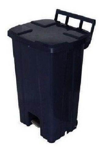 Lixeira Quadrada Com Pedal De 100 Litros Sem Rodas Preto Menor preço em Lixeira Quadrada Com Pedal De 100 Litros Sem Rodas Preto