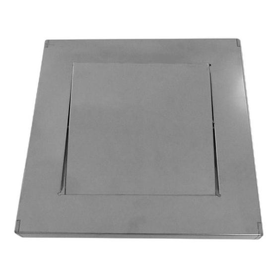 Imagem de Lixeira Quadrada Em Aço Inox Com Tampa Vai-vem 50 L