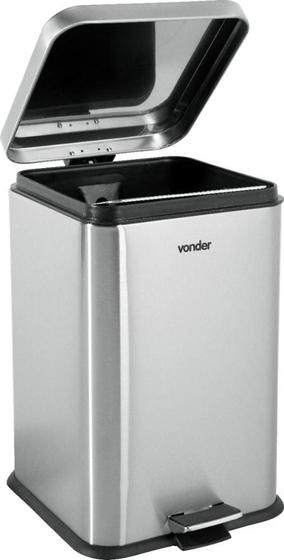 Imagem de Lixeira Retangular 20L Inox Vonder