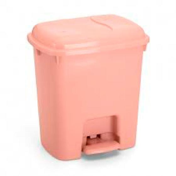 Imagem de Lixeira Retangular com Pedal Colorida 7,5 Litros de Plástico
