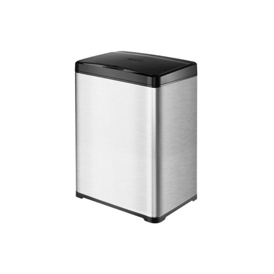 Lixeira Retangular Lixo 40 Litros Com Fechamento Sutil E Sensor Proximidade - Globalmix Imagem de Lixeira Retangular Lixo 40 Litros Com Fechamento Sutil E Sensor Proximidade