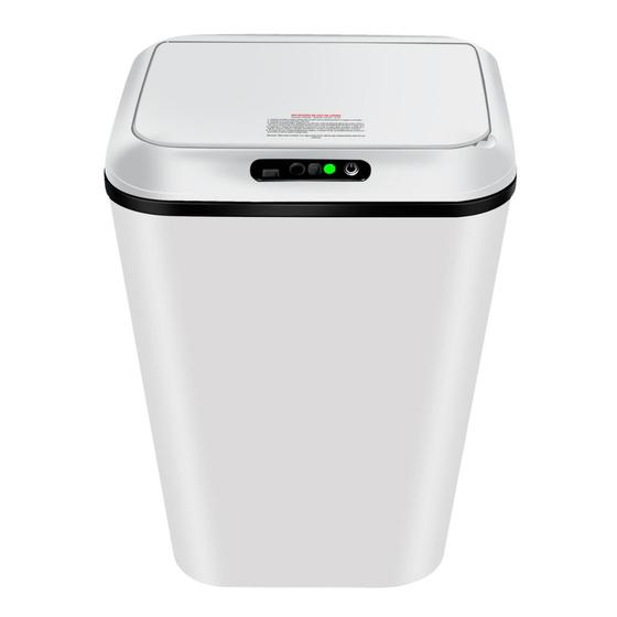 Lixeira Sensor Automática Inteligente de Banheiro Cozinha Escritório Capacidade 16 Litros Cor:Branco