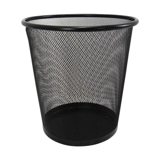 Lixeira Telada Metal 23,5X26,5cm Preta/Prata - Catuaí Menor preço em Lixeira Telada Metal 23,5X26,5cm Preta/Prata - Catuaí