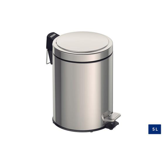 Lixeira Tramontina em aço inox com pedal Brasil  5L é boa?