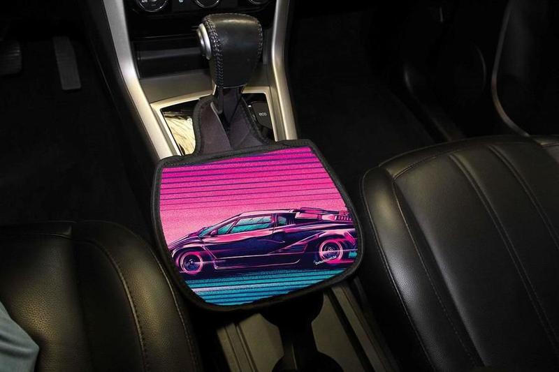 Imagem de Lixo Car Lixeira Carro Neoprene Personalizado Carro Tunado Tunnig Rosa e Azul