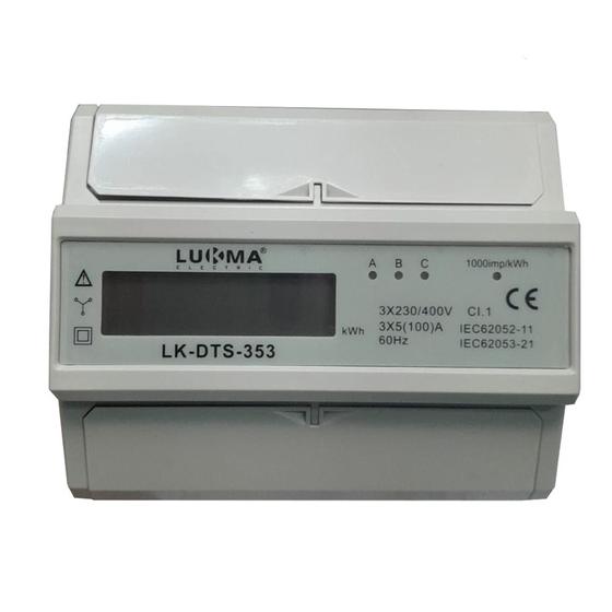 Imagem de Lk-dts-353 3 100a 230v trif medidor de consumo lukma