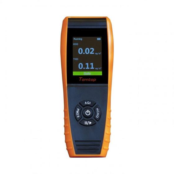 Imagem de LKC-1000S+ Temtop Detector de Qualidade de Ar Partículas PM2.5 e PM10 / HCHO / AQI / TEMPERATURA / UMIDADE Com exportação de dados Excel