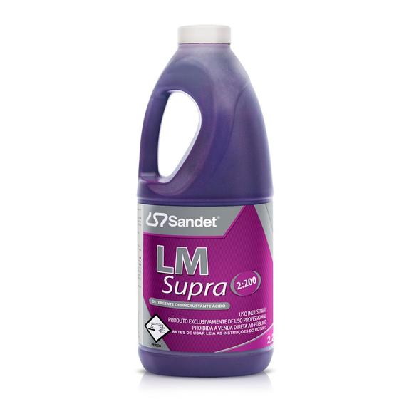 Imagem de Lm Supra Lavagem Eficaz Detergente Automotivo Sandet 2l