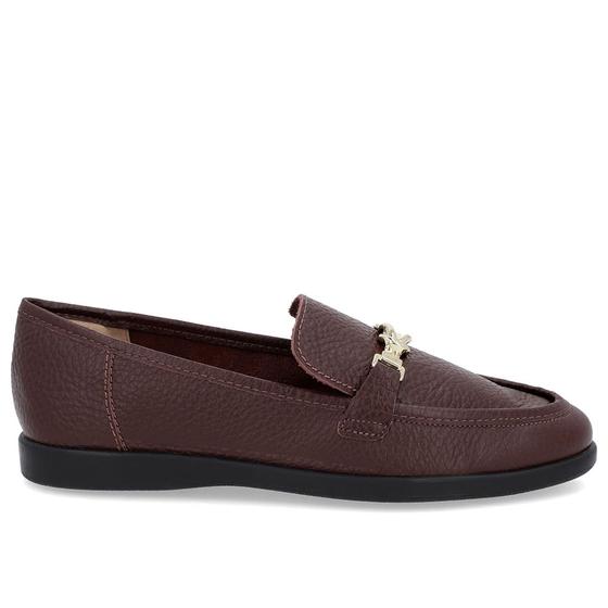 Imagem de Loafer Casual Marrom Couro Tira